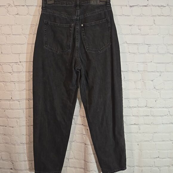 &Denim Black Loose Fit Mom Jeans Size 4 - Picture 5 of 7